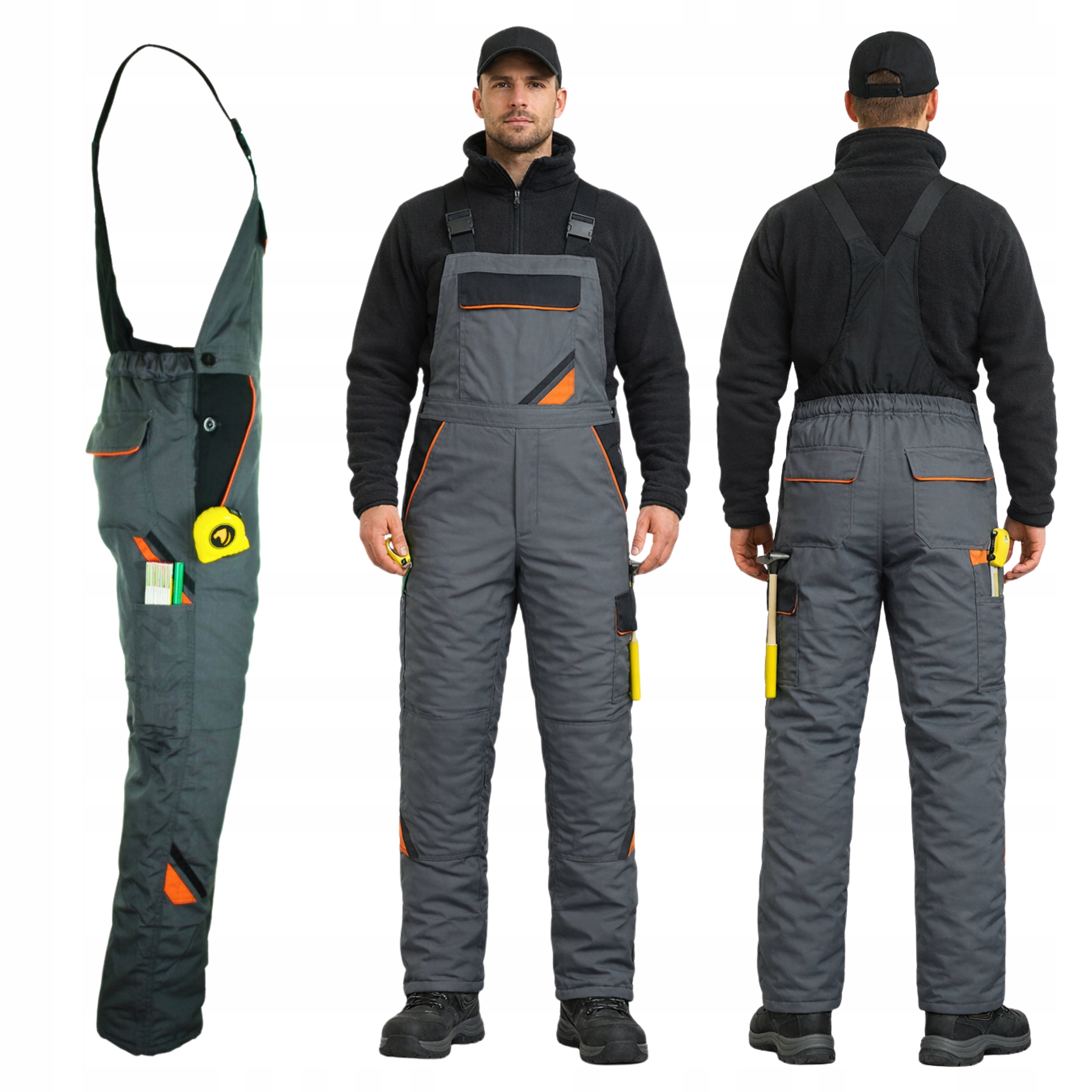 Pánské zahradnické kalhoty zimní zateplené Bozp ochranné teplé 52