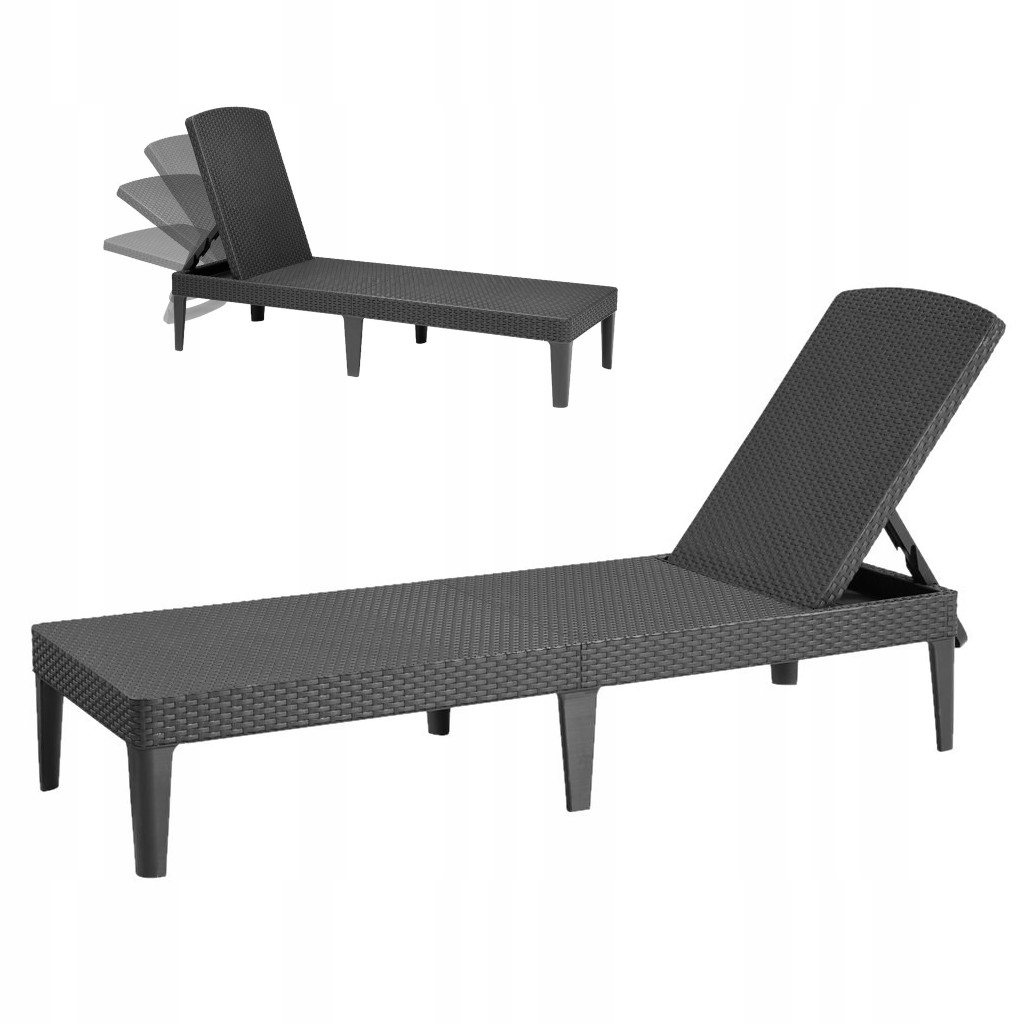 Záhradné ležadlo, záhradná posteľ 188x58 cm, nastaviteľná veľkosť