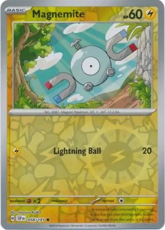 Magnemite (ssp 058/252) Reverse Holo Surging Sparks