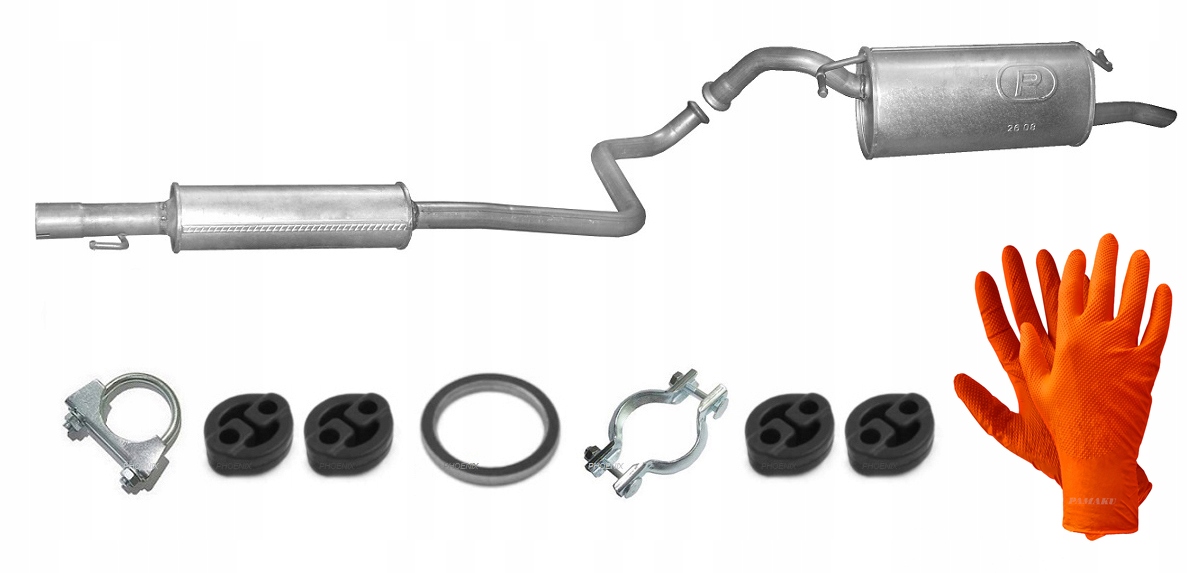 Toyota Yaris Verso 1.3 (1998-2002) Koncové Středové Tlumiče