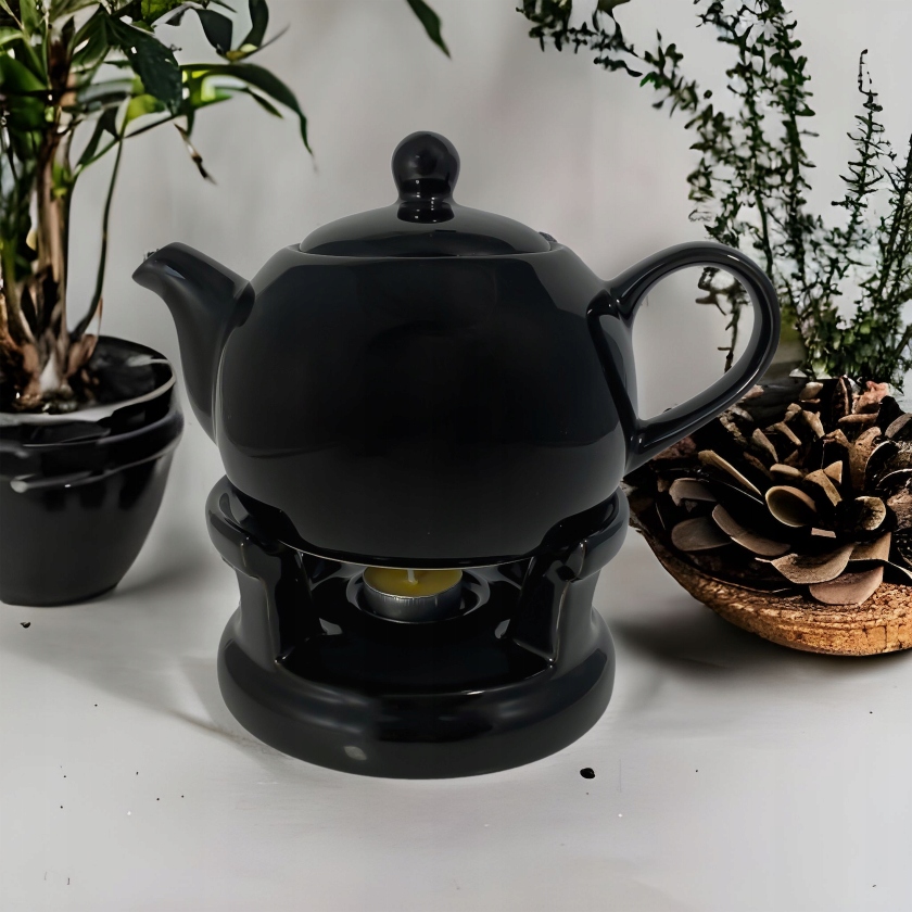 Чайник с подогревателем чайник 1л чайник черный Марка Белла Фиоре