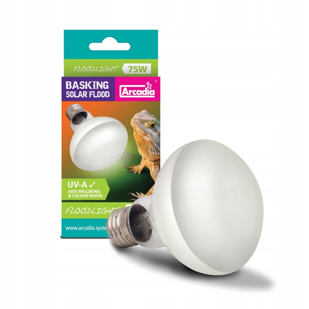 

Arcadia Solar Basking Floodlight Uva 3200K 75W