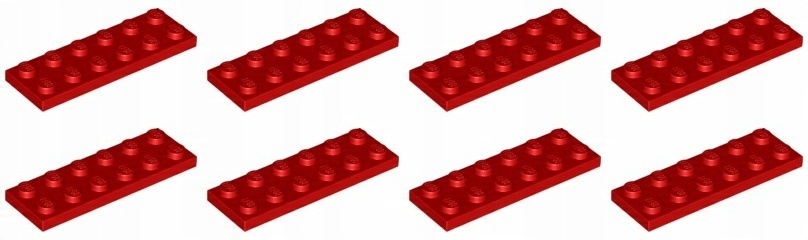 

Lego 3795 Płytka 2x6 czerwona Nowa (15g) 8 szt.