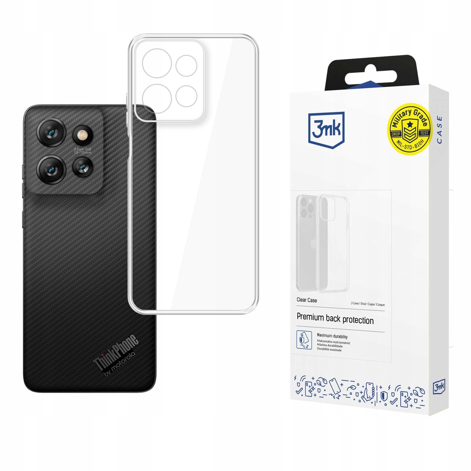 Motorola THINKPHONE25 3MK Clear Case