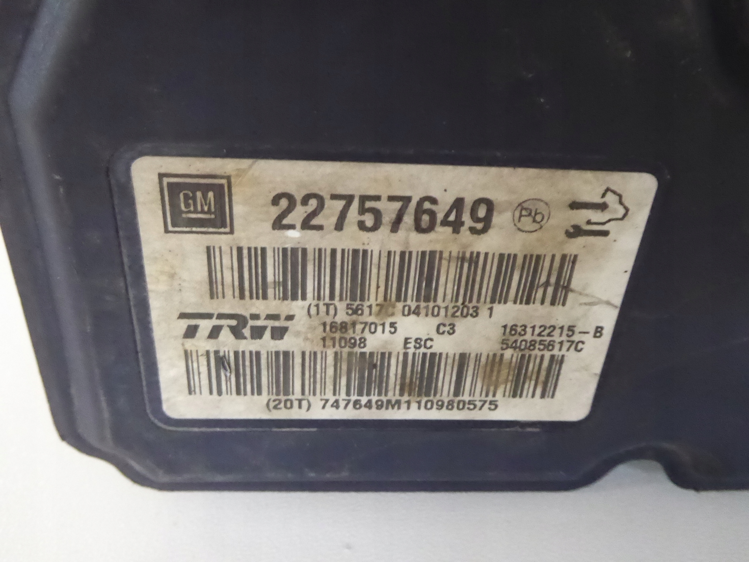 pump ABS OPEL INSIGNIA A