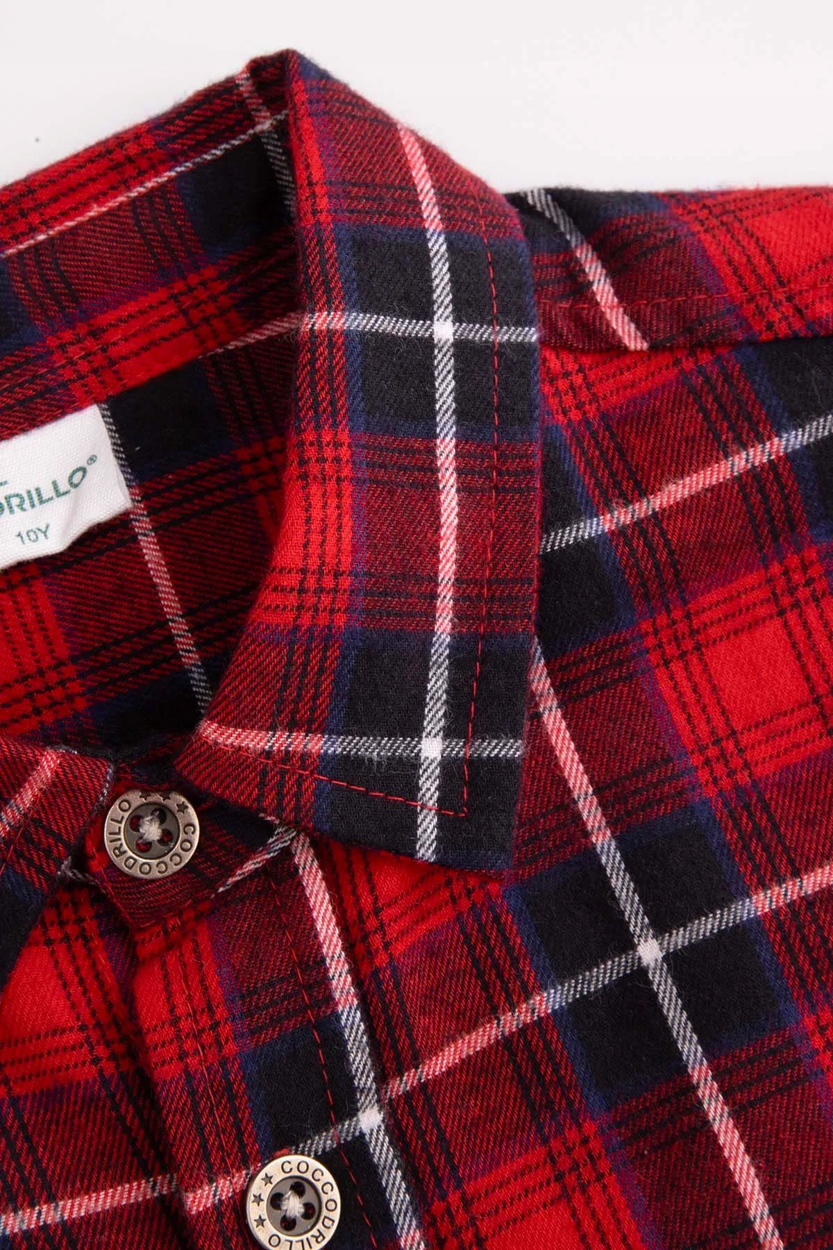 Chłopięca Koszula Czerwona W Kratę Długi Rękaw 128 Coccodrillo ZC4 Rozmiar 128