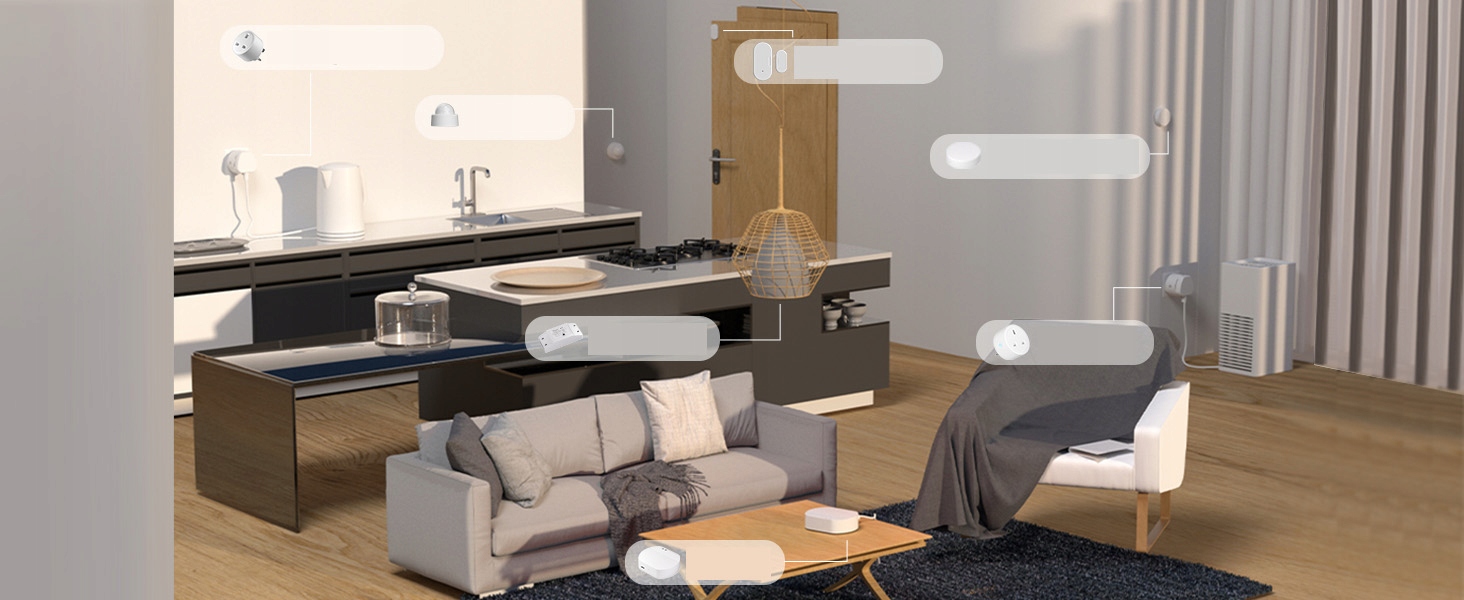 Inteligentny dom Bramka Zigbee WOOLLEY SMART Zasilanie sieciowe