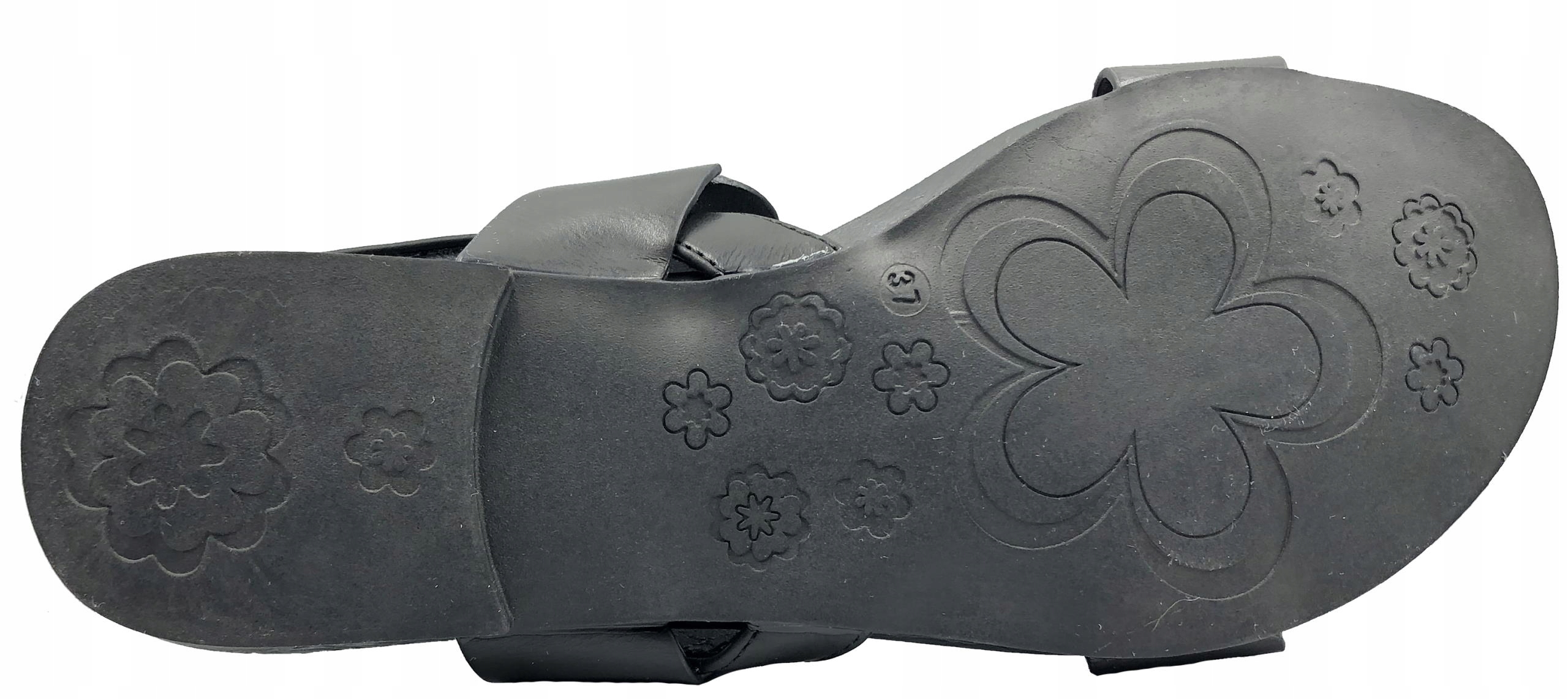 SANDAŁ PŁASKI CZARNY ELEGANCKI S.BARSKI 541-52 36 Rozmiar 36