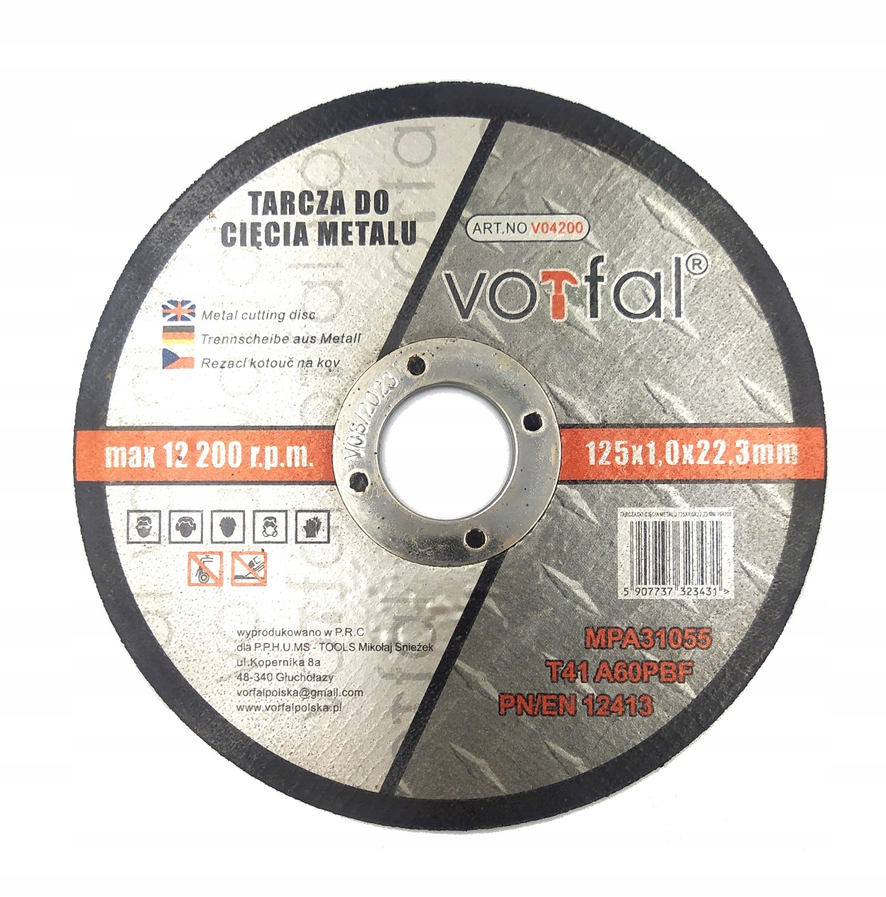

Tarcza Do Cięcia Metalu 125 x 1 Jedynka Do Diax