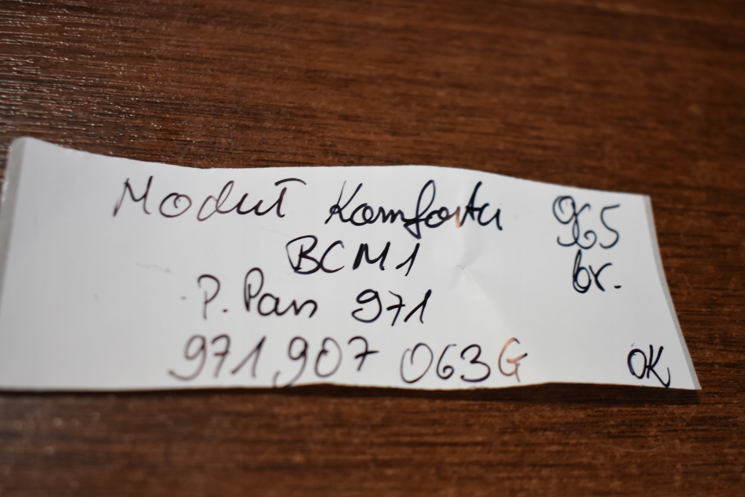 IDEALNY Unité commande confort BCM1 PORSCHE PANAMERA 971 1
