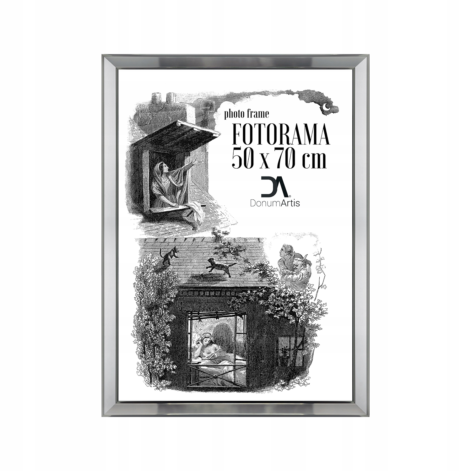 Fotorám Helsinki 50x70 moderní barva nikl