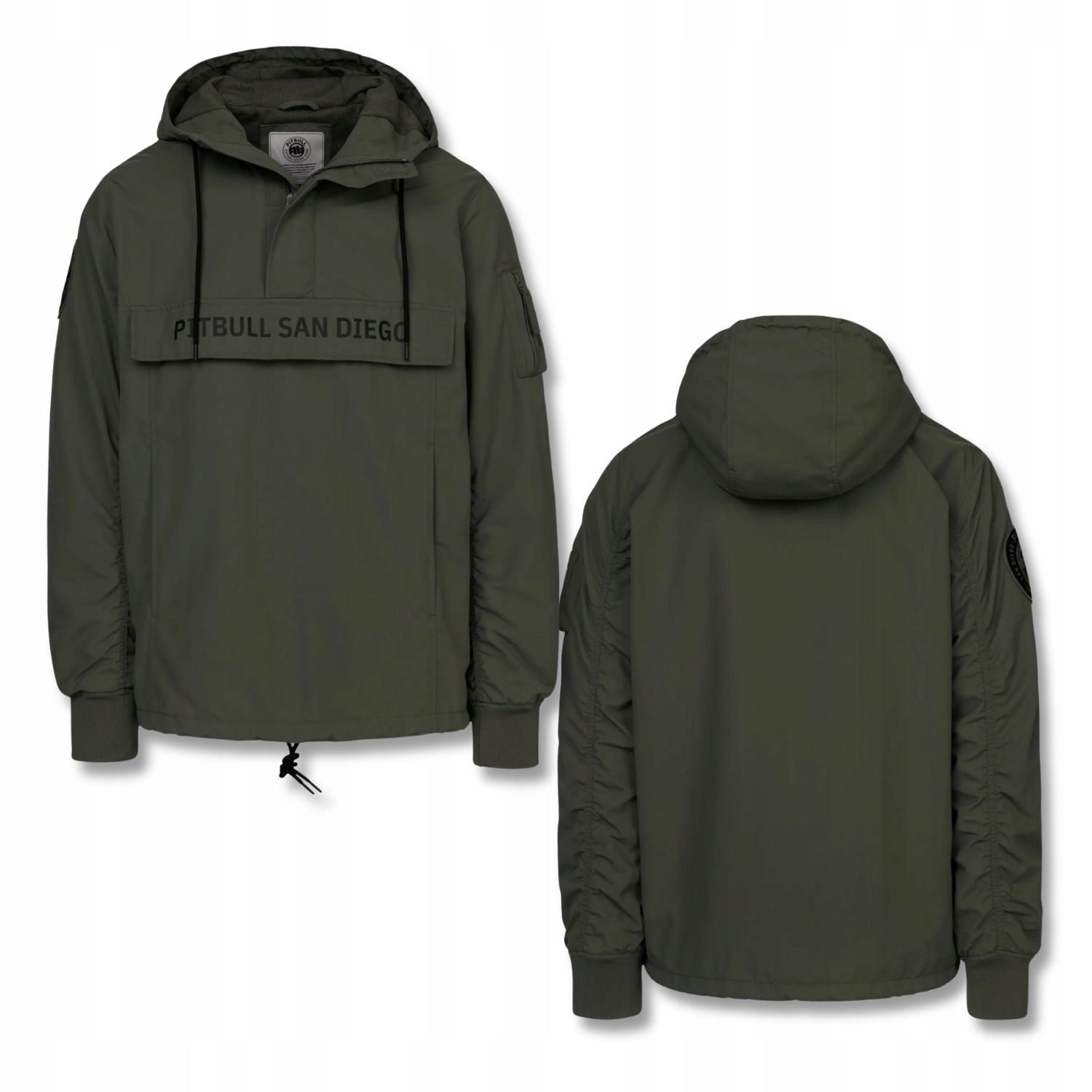 Pánská Bunda klokanka přechodová s kapucí Pitbull Meandro kapsy S