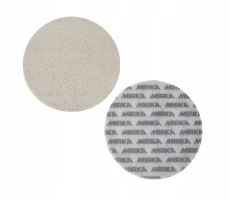 Filc polerski do polerowania szkła biały Mirka 125mm x 6mm 1 sztuka