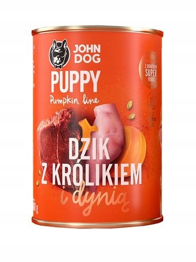 5 x John Dog Pumpkin Junior Divočák s králíkem 400 g