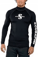 Koszulka do pływania Scubapro czarna XL