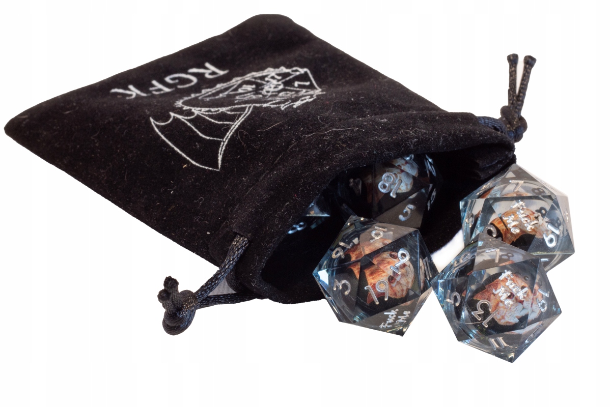 KOSTKA RPG KITKU FUCK ME KOŚĆ DWUDZIESTOŚCIENNA K20 Liczba ścian 20