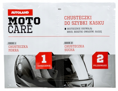 

Moto Care Chusteczki do czyszczenia szybki i kasku