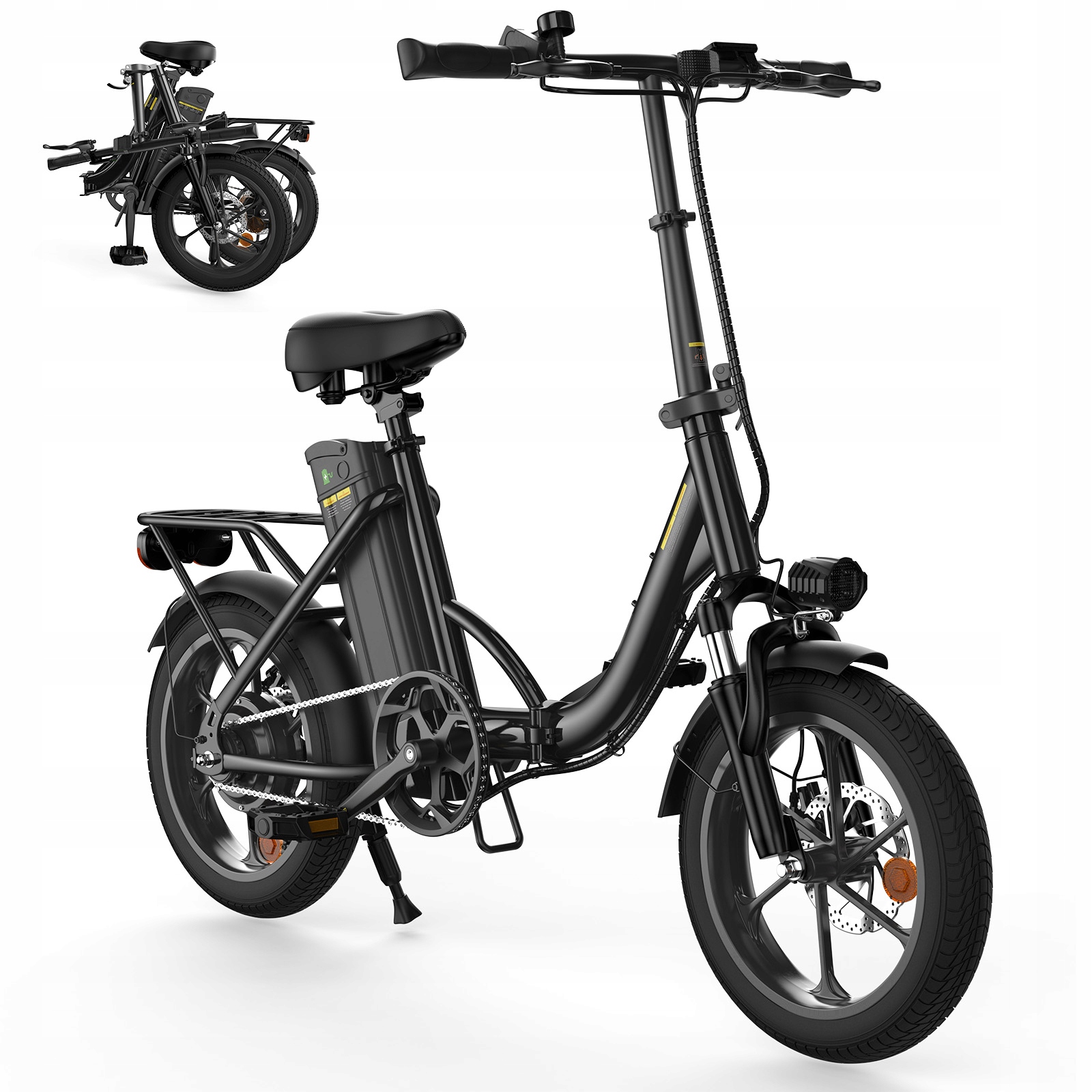 Składany rower elektryczny U4 36V 10.4Ah 250W 25KM/H E-BIKE16"*2.5