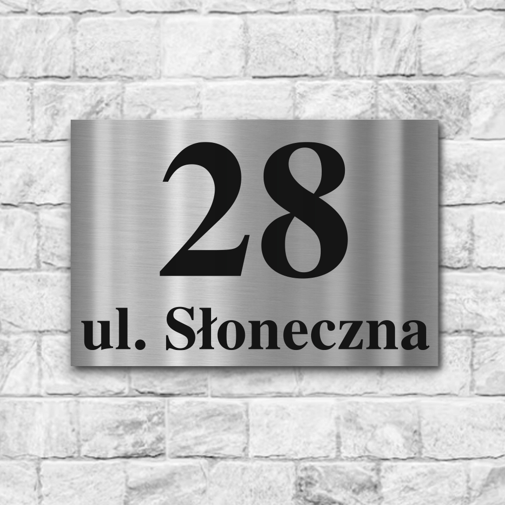 Aluminiowa Tabliczka Adresowa Numer Domu 30x20cm Kod producenta 5905342807858