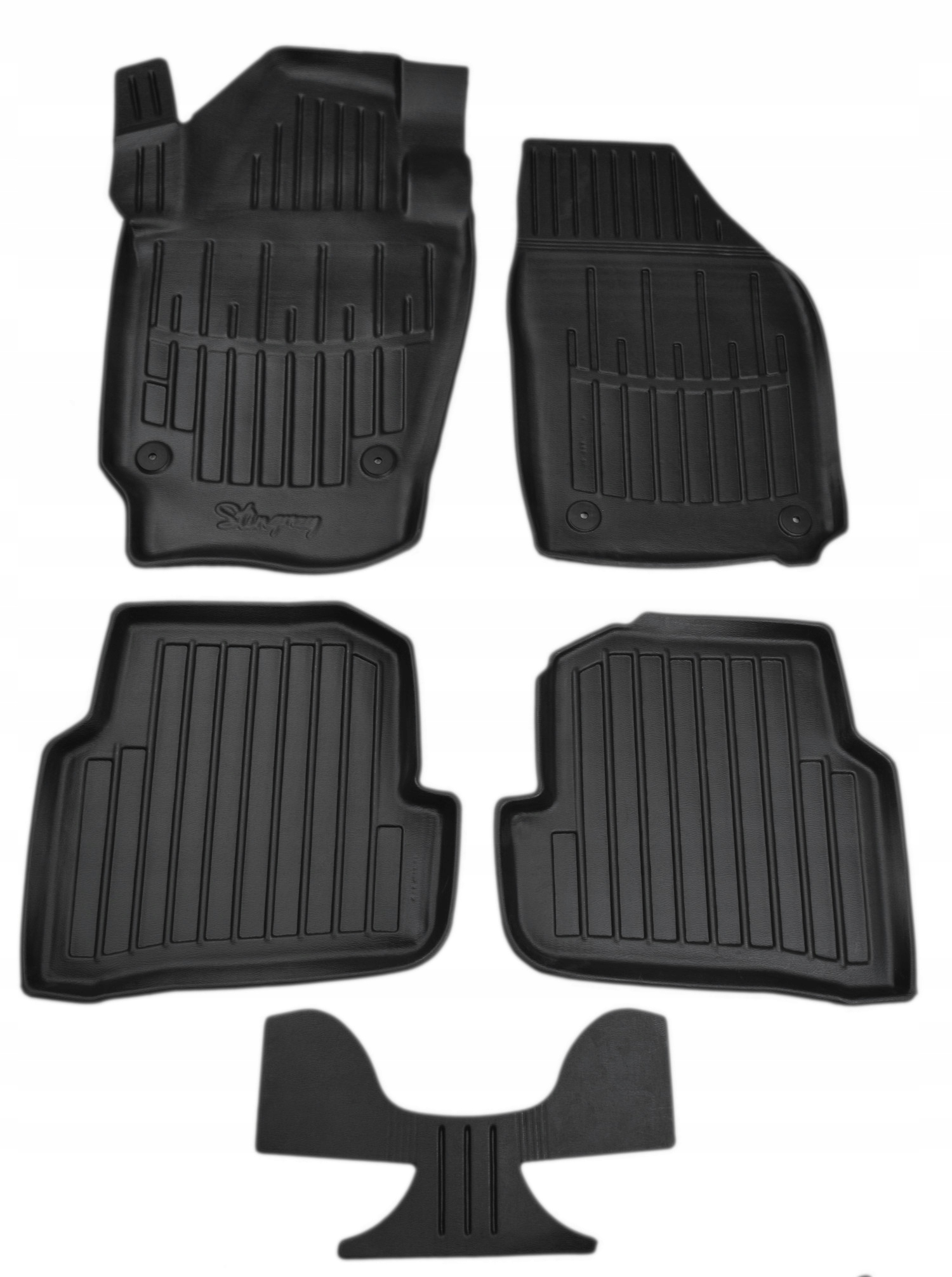 Skoda Fabia III 2014-2021r. 5 el. Dywaniki gumowe, korytkowe 3D, Stingr