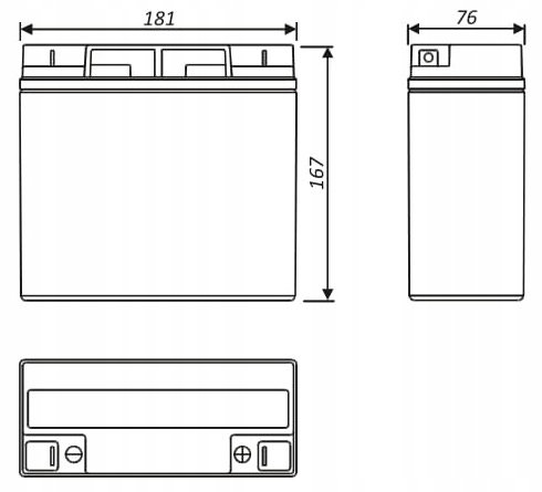 BATERIA AKUMULATOR AGM VRLA ACUMAX AML 12V 18Ah APC RBC UPS ZASILACZ ALARM Producent Acumax