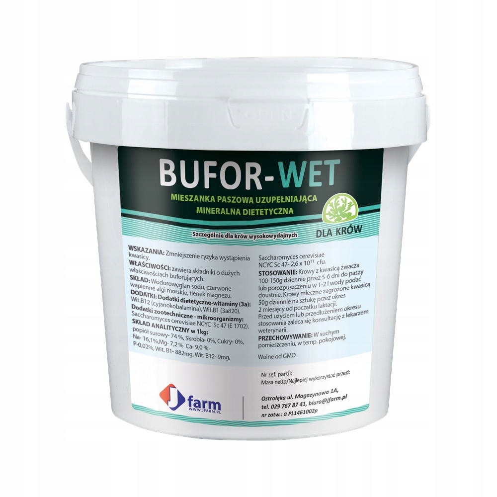 

Bufor Wet 1 kg Jfarm przeciwko kwasicy żwacza