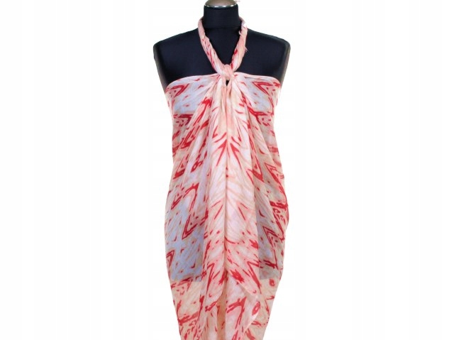 CHUSTA PLAŻOWA PRZEWIEWNE PAREO WZORY LATO 473-02