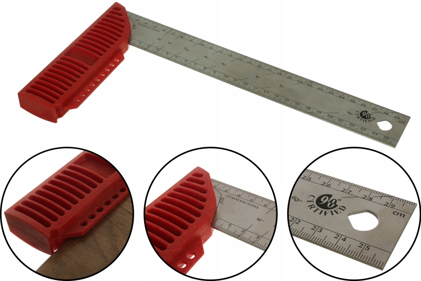 

Profesjonalny Kątownik Stolarski Nierdzewny 400 MM