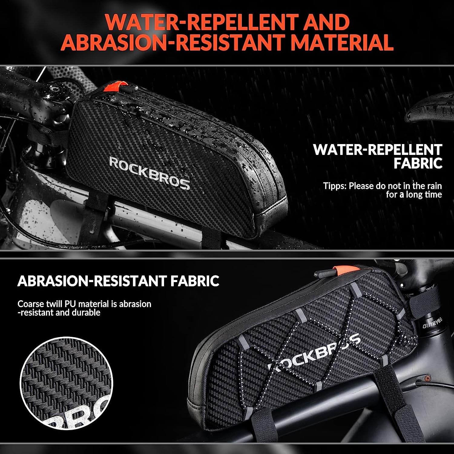 ROCKBROS torba na ramę 1L do rowerów szosowych Waga 1 g