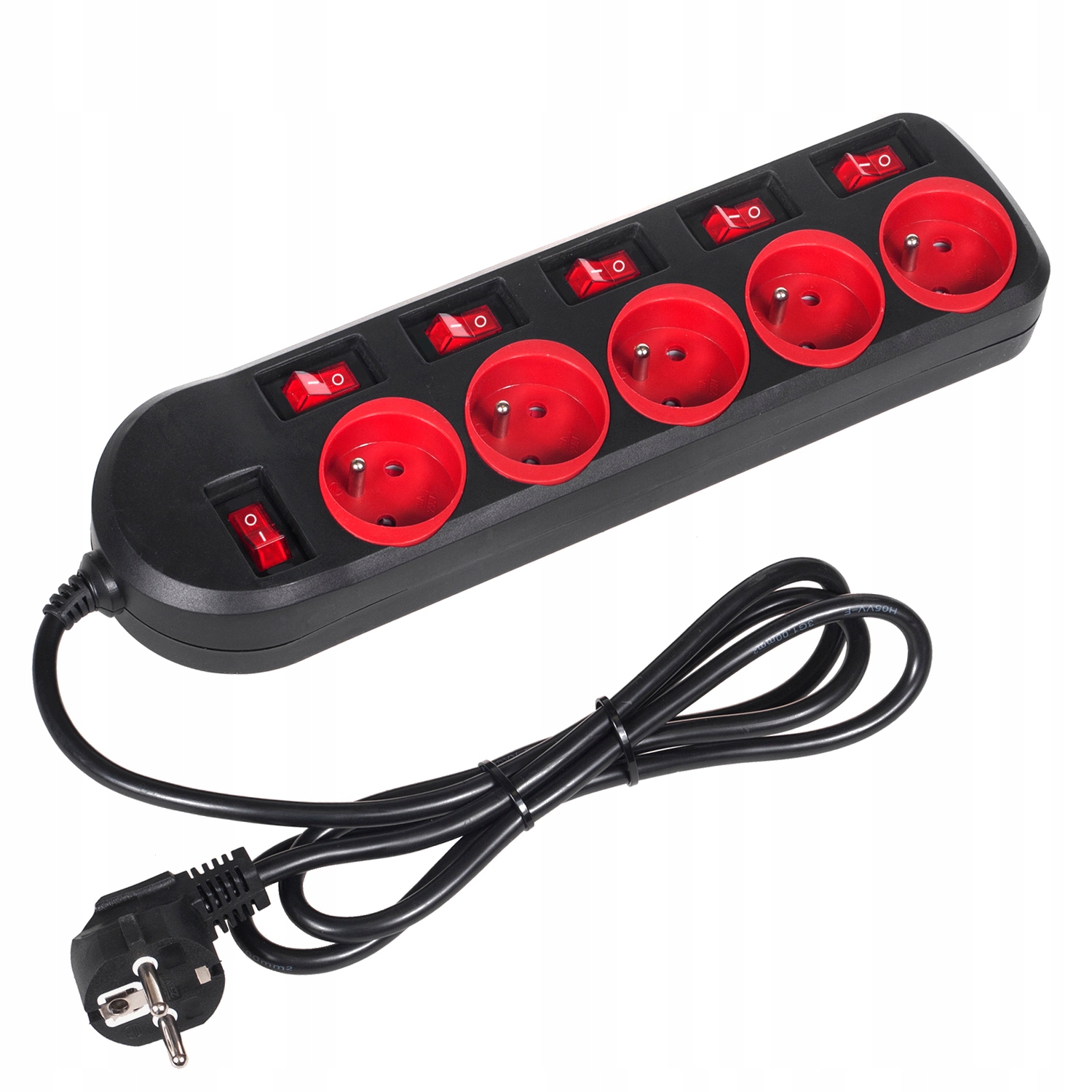 Przedłużacz listwa zasilająca z wyłącznikami 1,5m EAN (GTIN) 5902211109617