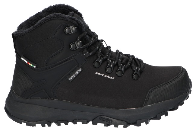 HL145/24 Zateplené Sněhule Trapery Softshell membrána Černé horské 37