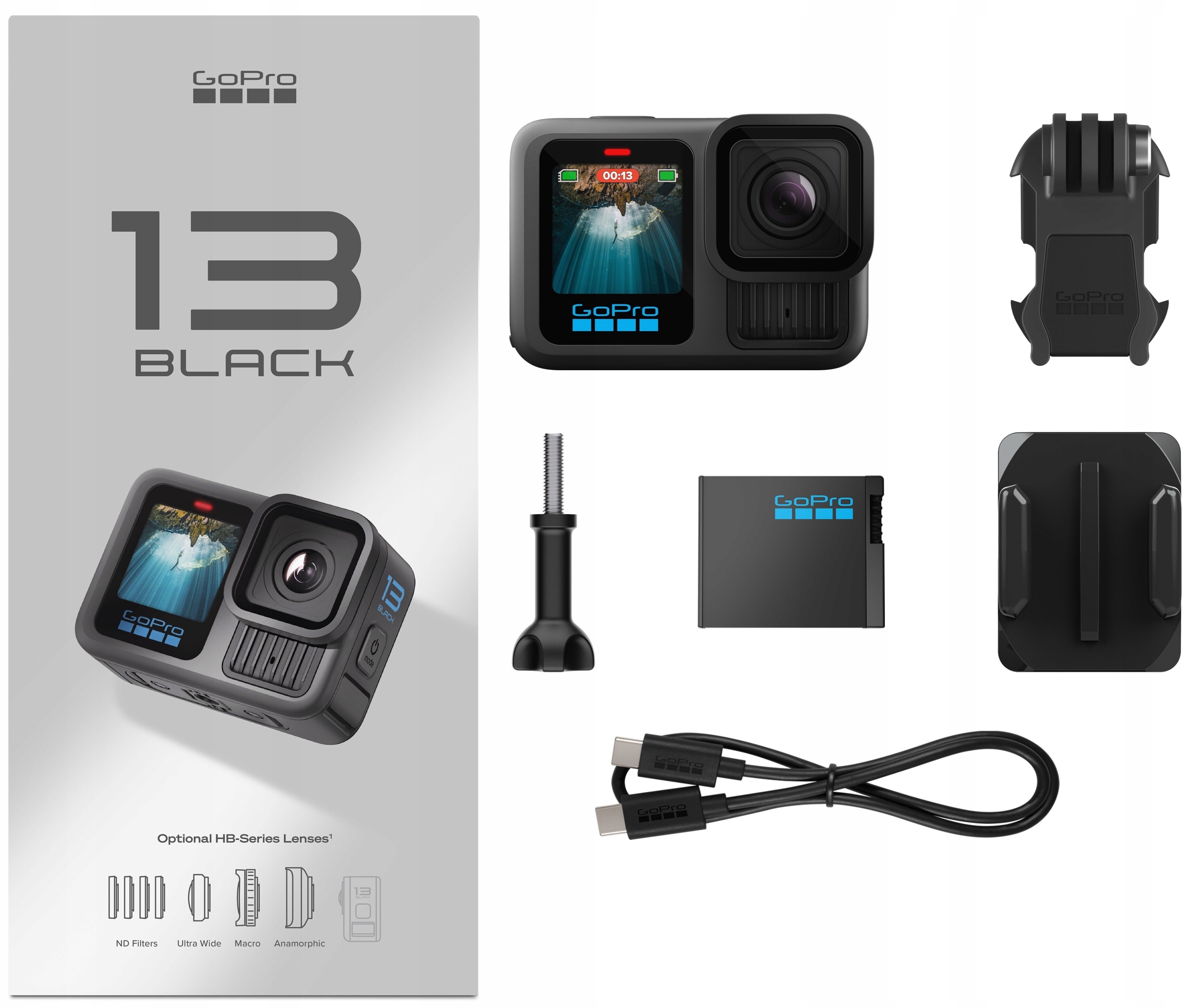 Спортивная камера GoPro HERO13 Black 4K UHD