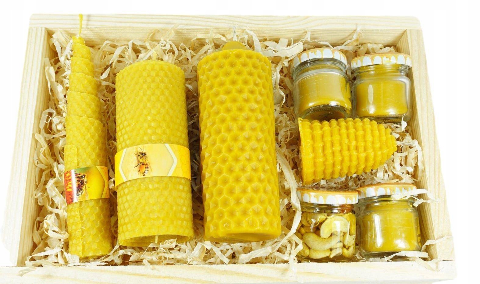 dárek k svátku babičky a dědečka – 7 x svíčka s ořechy