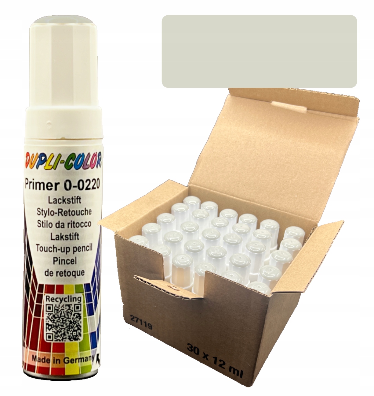 Set 30x12ml Dupli-Color 0-0220 Jasný šedý podkladový náter s kefkou