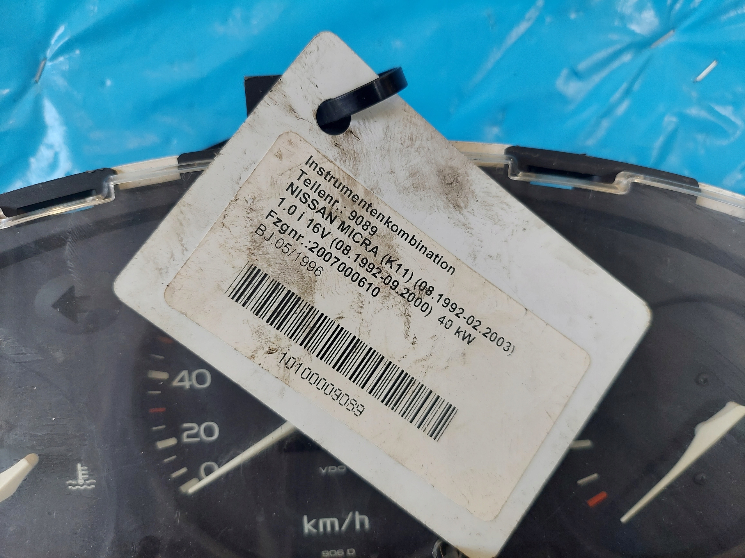 dials clock MICRA K11 1.0 B 81117882