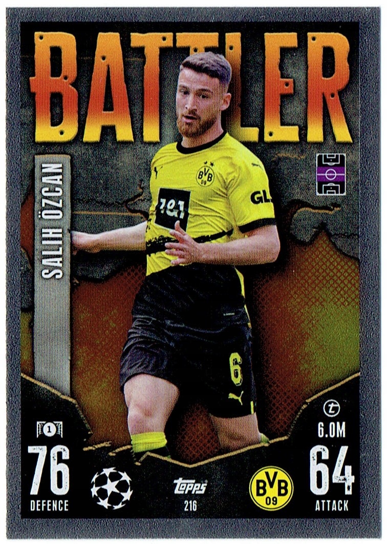 Topps Match Attax 2023-2024 Battler 216 Salih Ozcan Borussia Dortmund