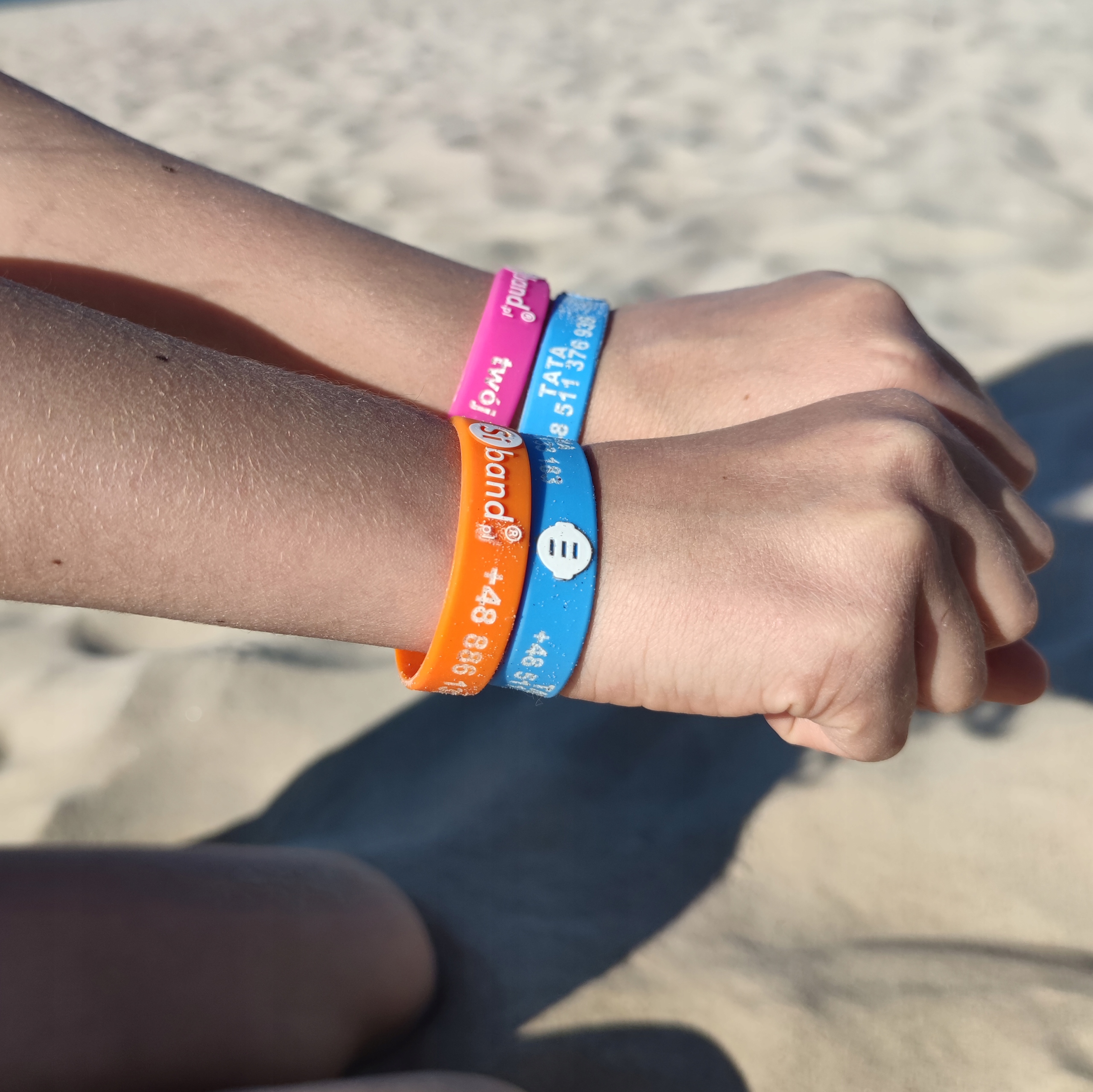 opaska IDENTYFIKACYJNA i informacyjna na rękę dla dziecka BEZPIECZNE Siband Szerokość produktu 1.2 cm