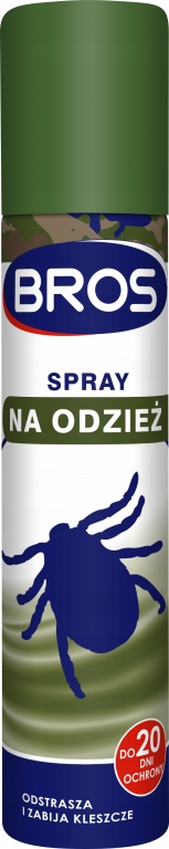 

Bros Spray na odzież Odstrasza i Zabija Kleszcze