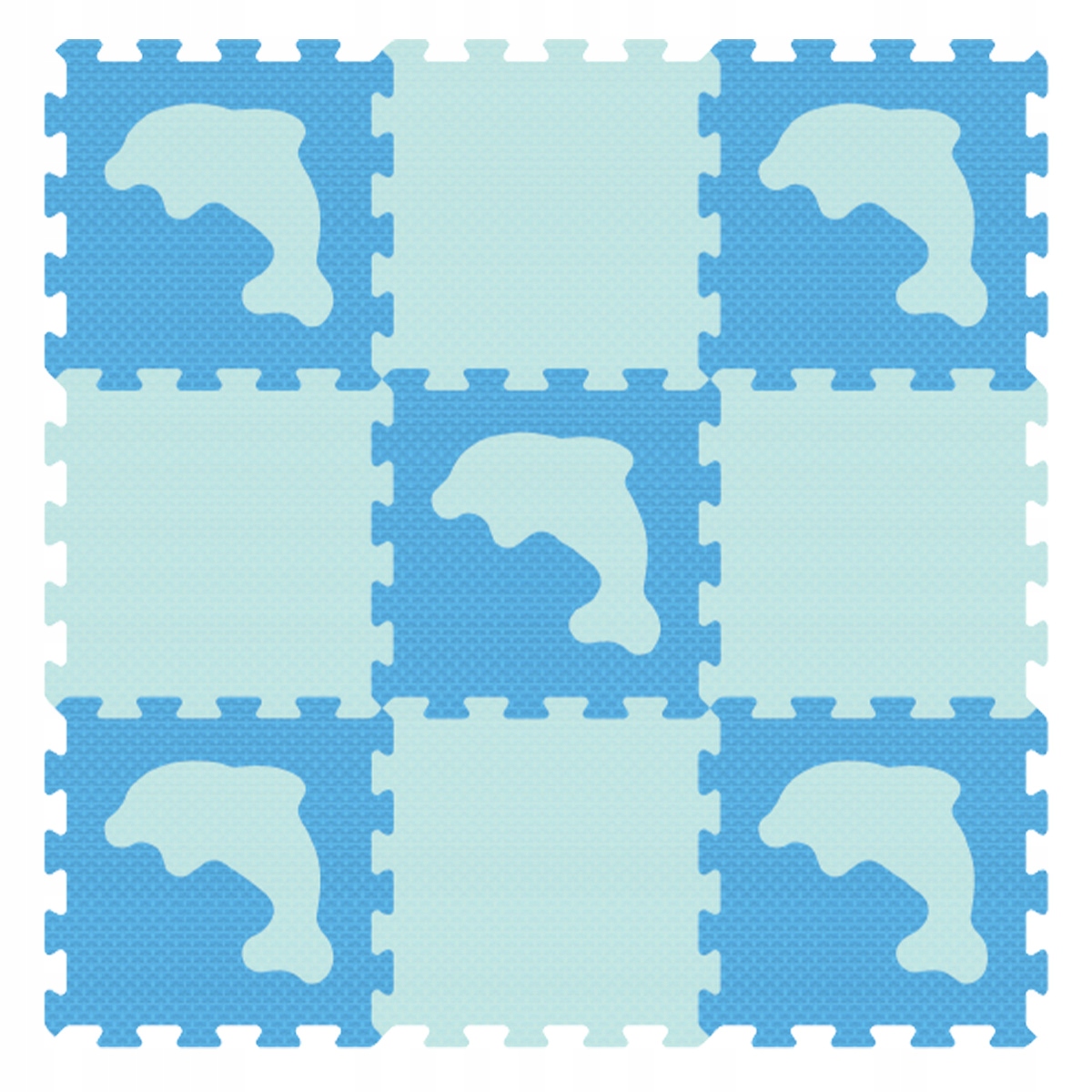PUZZLE PIANKOWE MATA PIANKOWA PODŁOGOWA DELFINY
