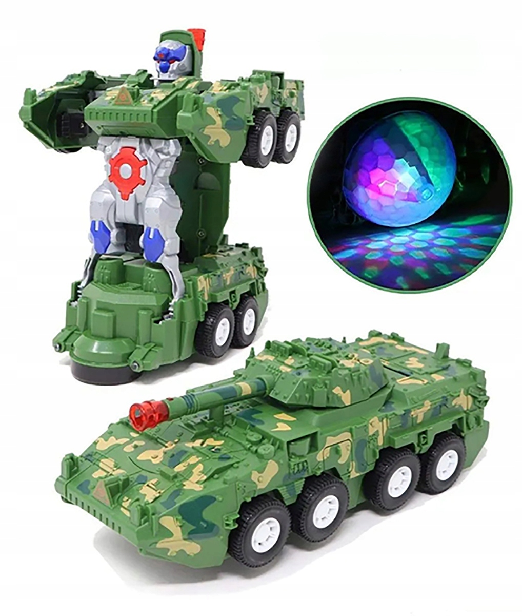 

Duży Czołg Zmienia Się Robot 2w1 Led Deformation
