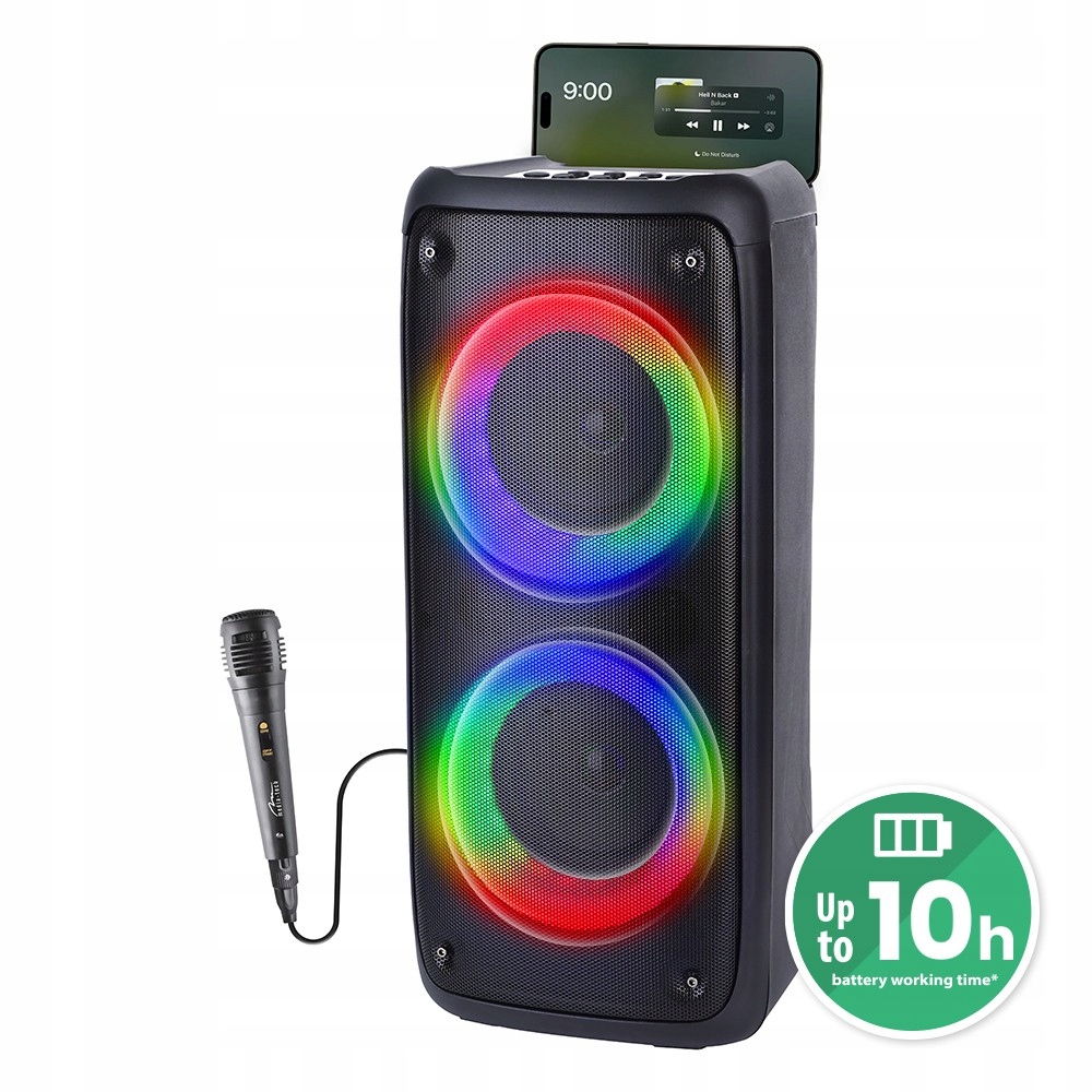 Reproduktor Funbox Bt MT3181 Bluetooth 6.3/RGB/USB-C/ Rms 40W/PMPO 1000W