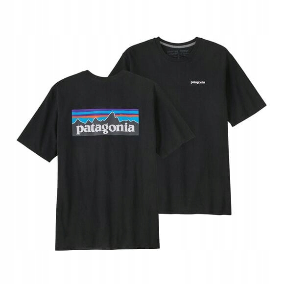 Koszulka męska Patagonia P-6 Logo Responsibili-Tee Black [Rozmiar XL]