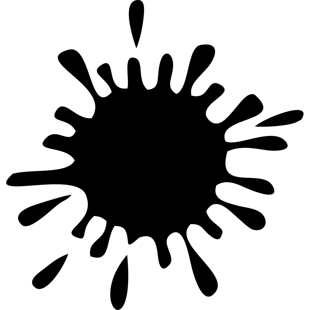 24 x 25 cm Naklejka na samochód auto rysę odprysk wgniecenia Plama Kleks