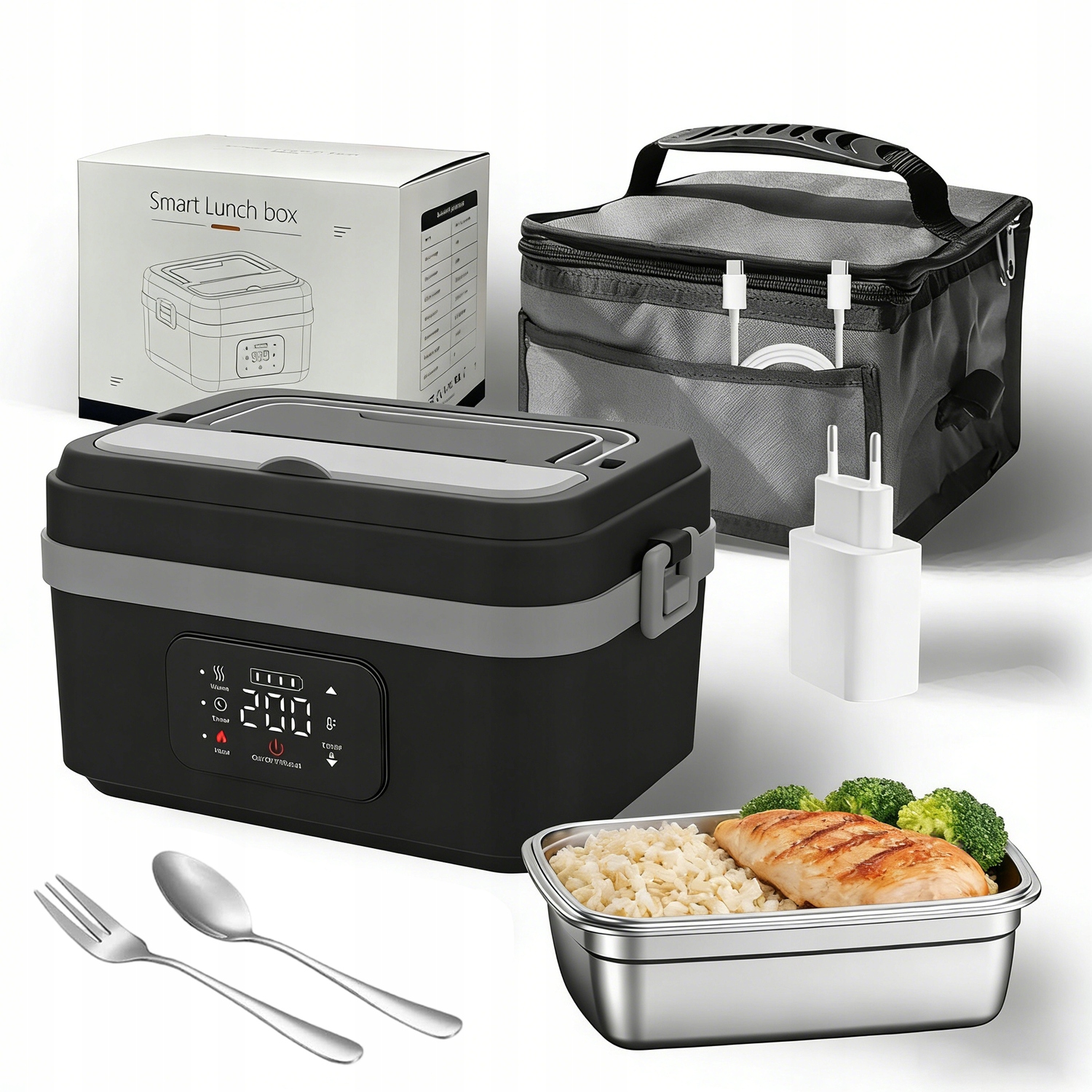 Přenosný Elektrický Vyhřívaný Obědový Box 1000 ML Pro Kanceláře A Cestování