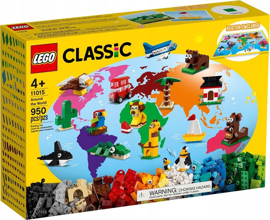 Klocki Lego Classic 11015 Dookoła Świata Nowe Zestaw Dla Dziecka