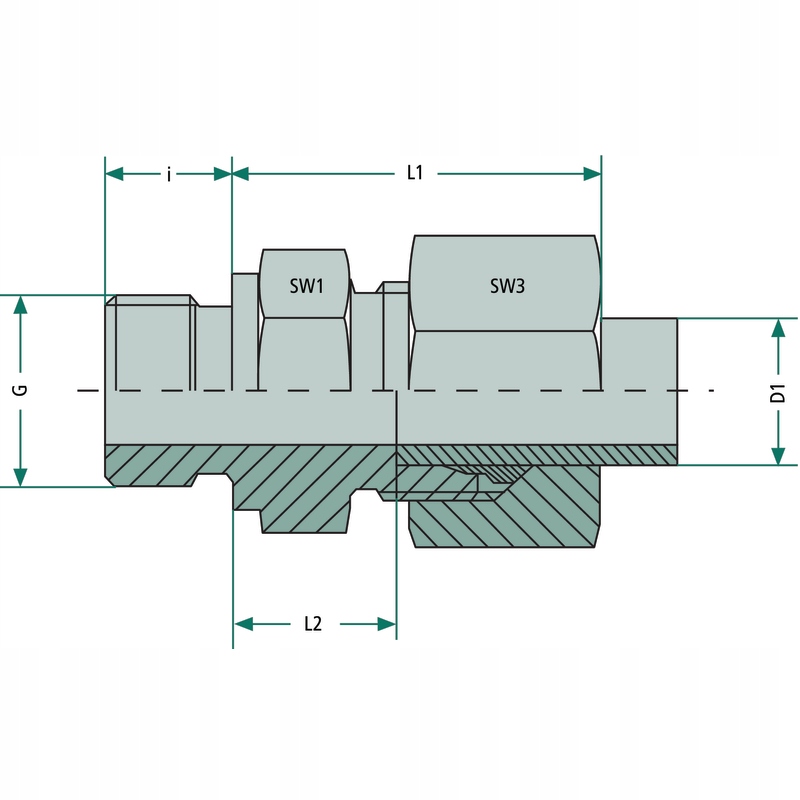 GER 12 L 3/8 VA 12mm 315bar 22mm Volz Stan opakowania oryginalne