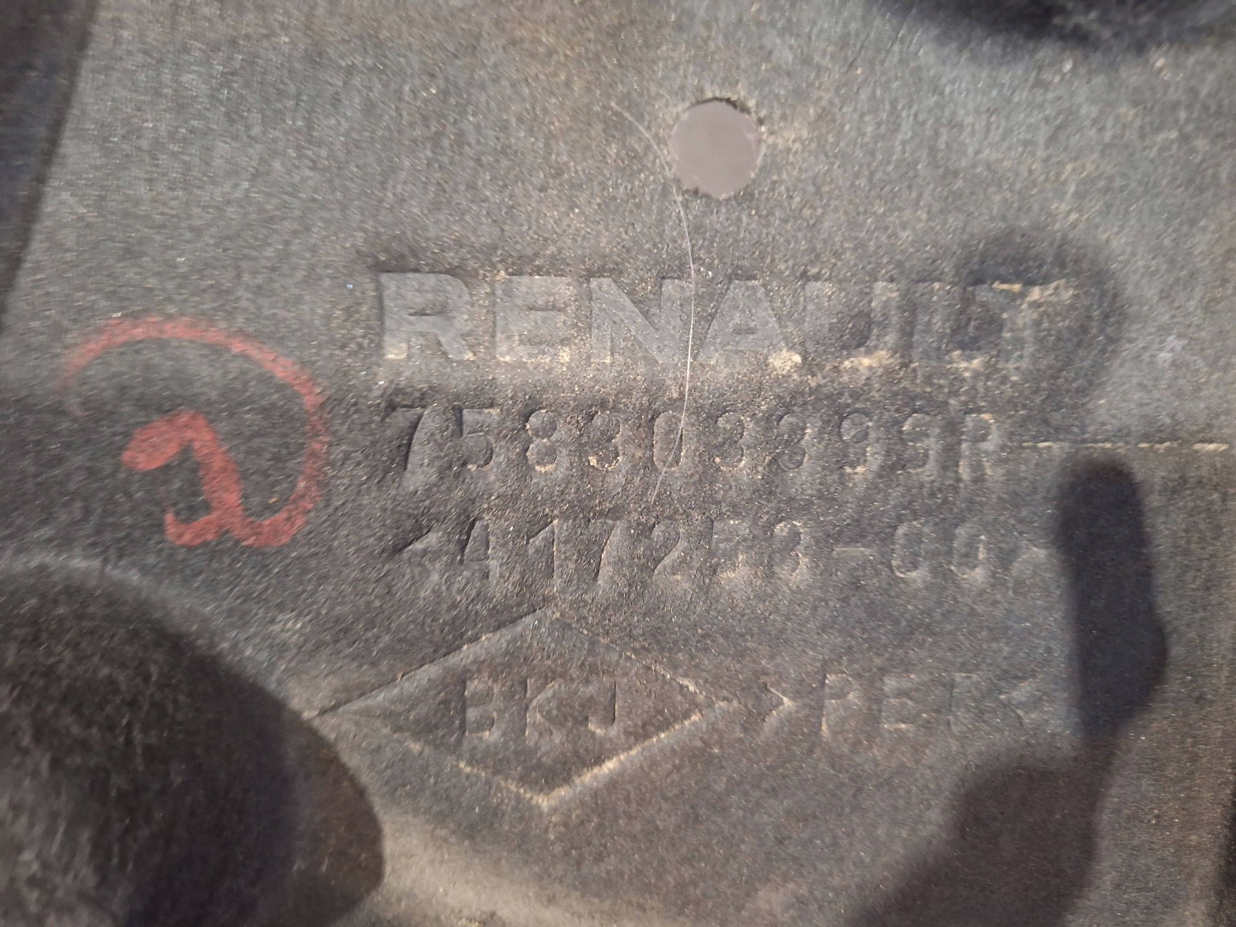 cover lower below engine 758303399R RENAULT MEGANE V E-TECH 22