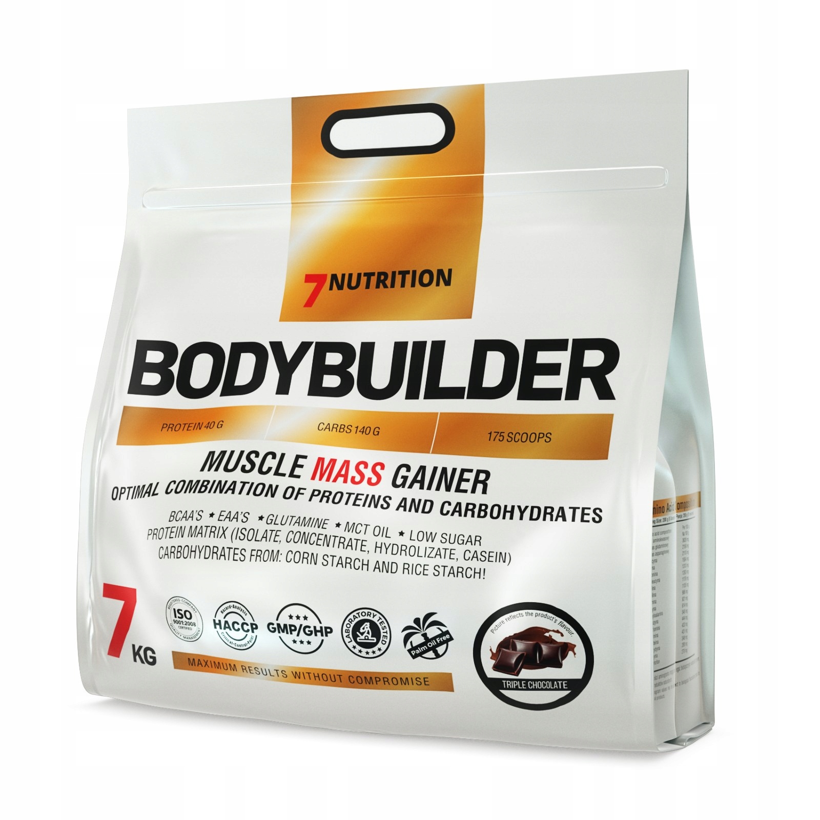 7NUTRITION Bodybuilder 7KG Gainer Sacharidy