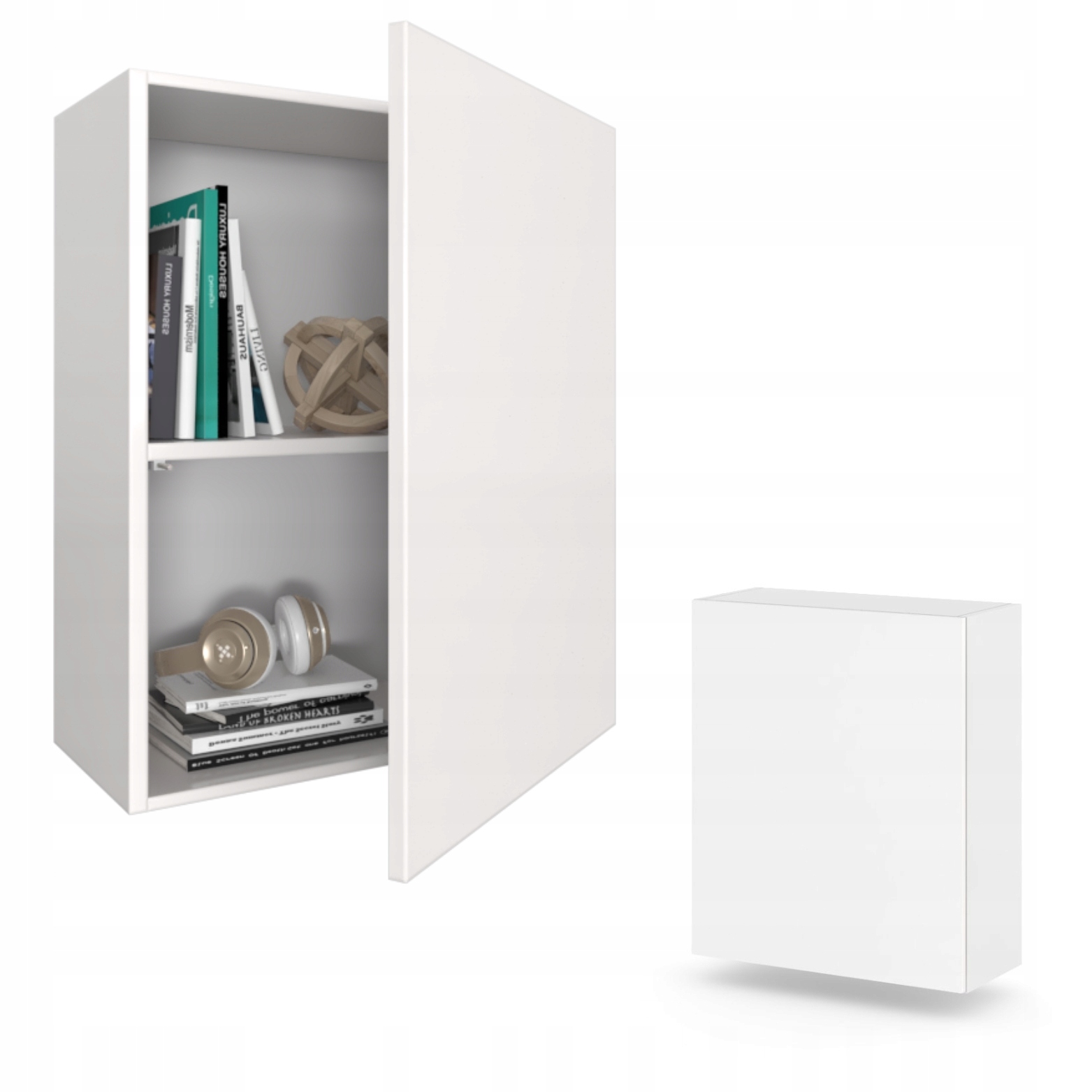 Závěsná skříňka do obývacího pokoje Skříňky do obývacího pokoje Police Karo 60 Bílá Matná