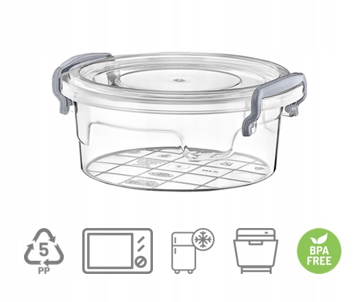 

Pojemnik Okrągły Na Żywność 0,6L Lunch Box Pudełko